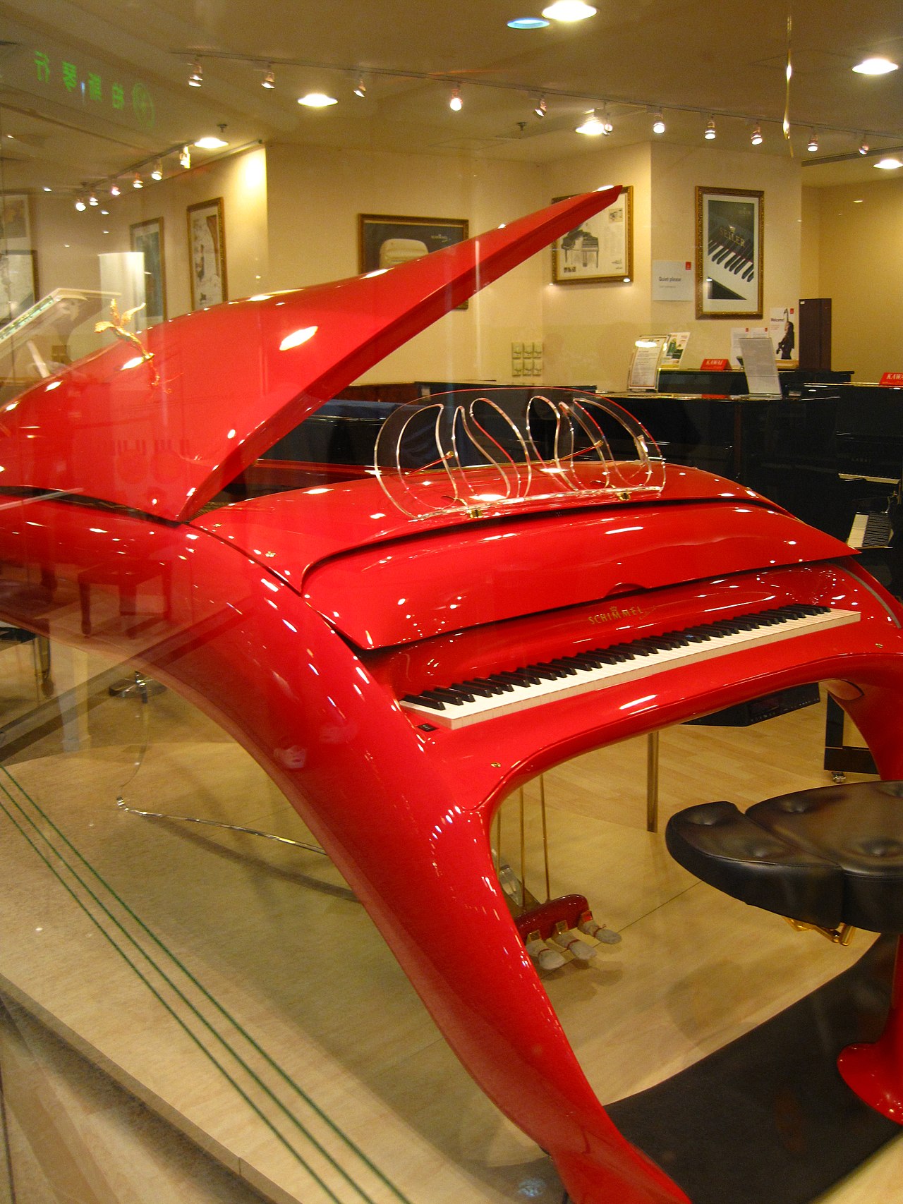 Schimmel Pegasus Piano, designed by Luigi Colani